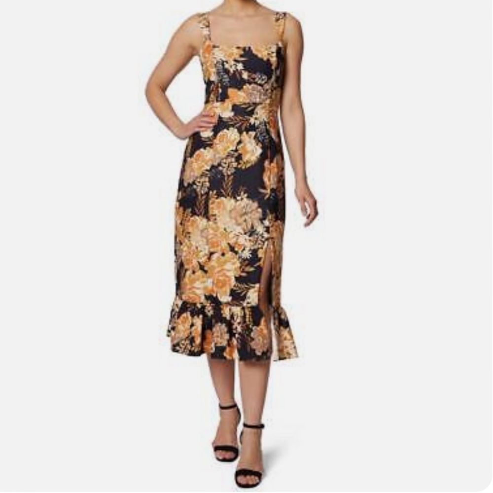 Laundry by Shelli Segal Floral Midi Dress